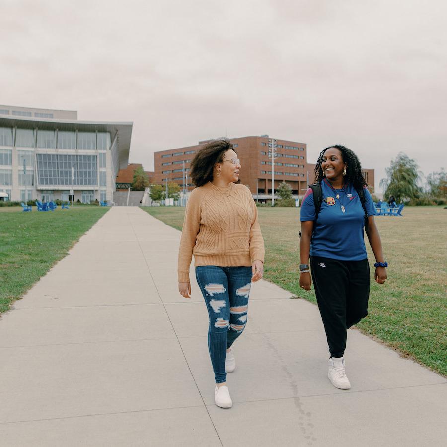 Students on campus